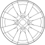 Image of Wheel image for your 2016 Hyundai Accent  SE Sedan 