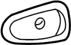 Image of Interior Door Handle Trim (Right) image for your 2005 Hyundai Sonata   