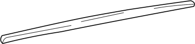 Image of Door Window Belt Weatherstrip (Left, Rear) image for your 2008 Hyundai Tiburon   