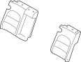 Image of Seat Back Cushion Cover (Left, Right, Rear) image for your 2007 Hyundai Accent   