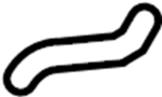 Image of Fuel Filler Hose (Upper) image for your 2003 Hyundai Tiburon   