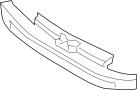 Image of Grille Molding (Front, Upper) image for your 2010 Hyundai Genesis Coupe   