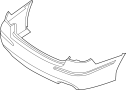 Image of Bumper Cover (Rear, Upper, Lower) image for your 2022 Hyundai Palisade   