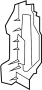 Image of Radiator Support Air Deflector (Left) image for your 2013 Hyundai Sonata  SE Sedan 