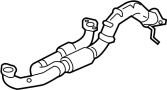 286103R410 Exhaust Crossover Pipe. Muffler Assembly. (Front)