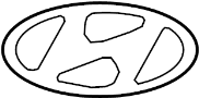 Image of Deck Lid Emblem (Rear) image for your 2010 Hyundai Sonata 2.4L M/T GLS Sedan 