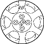 Image of Wheel Cover image for your 2018 Hyundai Tucson   