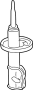 Image of Suspension Strut (Right, Front) image for your 1993 Hyundai Sonata  Base Sedan 