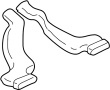 Image of Instrument Panel Air Duct (Right, Rear) image for your 2001 Hyundai Elantra   