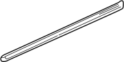 Image of Door Molding (Right, Front, Upper, Lower) image for your 2002 Hyundai Santa Fe  GLS Sport Utility 