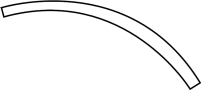 Image of Black Out Tape (Left, Rear, Upper) image for your 2001 Hyundai Tiburon   