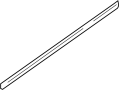 Image of Door Window Belt Weatherstrip (Left, Rear) image for your 2008 Hyundai Sonata   