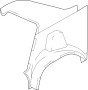 Image of Quarter Panel (Upper) image for your 2013 Hyundai Sonata   