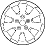 Image of Wheel Cover image for your 2018 Hyundai Tucson   