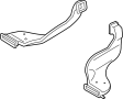 Image of Instrument Panel Air Duct (Left, Rear, Lower) image for your 2001 Hyundai Elantra   