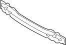 Image of Bumper Impact Bar (Rear) image for your 2024 Hyundai Santa Fe   