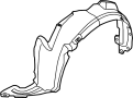 Image of Fender Splash Shield (Right, Front, Upper). Fender Splash Shield. image for your 2017 Hyundai Elantra  Value Edition Sedan 