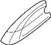 Image of Roof Rack Cover (Right, Front) image for your 2002 Hyundai Santa Fe  LX Sport Utility 