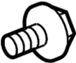 Image of Bolt. Motor. Wiper. RUBBER. AND. Back Glass Wiper Motor. image for your 2008 Hyundai Veracruz   