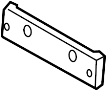 Image of License Plate Bracket (Front) image for your 2011 Hyundai Veracruz   