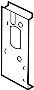 Image of Bumper Impact Bar Bracket (Right) image for your 2004 Hyundai Sonata   