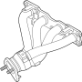 View MANIFOLD ASSY-EXHAUST. MANIFOLD CATALYTIC A. MANIFOLD CATALYTIC ASSY-EXH Full-Sized Product Image