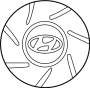 View Wheel. Cap. Cover.  Full-Sized Product Image