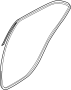 Image of Door Seal (Right, Rear) image for your 2011 Hyundai Elantra  Limited Sedan 