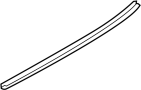 Image of Door Window Belt Weatherstrip (Right, Rear) image for your Hyundai