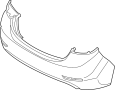 Image of Bumper Cover (Rear, Upper, Lower) image for your 2021 Hyundai Veloster   