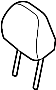 Image of Headrest (Front) image for your 2013 Hyundai Elantra   