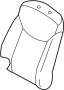 Image of Seat Back Cushion Cover (Front, Rear) image for your 2008 Hyundai Accent   
