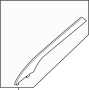 Image of Body A-Pillar Trim Panel (Left, Front) image for your 2011 Hyundai Genesis Coupe 3.8L V6 A/T 3.8 Grand Touring Coupe 