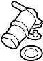 Image of Outlet. Coolant. Water. Engine. Flange. Pipe. tube. Fitting Assembly. Engine Coolant Outlet. image for your 2005 Hyundai Elantra 2.0L M/T GLS Sedan 
