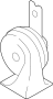 Image of Horn image for your 2012 Hyundai Santa Fe   
