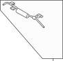 Image of Engine Coolant Hose. Pipe and Hose Assembly - T/C Water DRA. Turbocharger Coolant Line. Water... image for your 2012 Hyundai Equus   