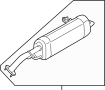 28710F3400 Exhaust Muffler (Rear)