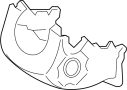 Image of Steering Column Cover (Lower) image for your 2020 Hyundai Elantra  Eco Sedan 