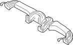 Image of Instrument Panel Air Duct (Rear) image for your 2001 Hyundai Elantra   