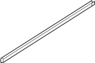 Image of Door Window Belt Weatherstrip (Right, Front) image for your 2010 Hyundai Genesis  3.8 Sedan 