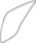Image of Door Seal (Left, Rear) image for your 2017 Hyundai Sonata   
