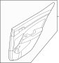 Image of Door Interior Trim Panel (Left, Rear) image for your 1991 Hyundai Sonata   