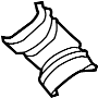 View Intercooler Pipe Insulator (Lower) Full-Sized Product Image