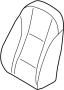 Image of Seat Back Cushion Cover (Front, Rear) image for your 1996 Hyundai Accent   