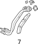 Image of Fuel Filler Neck Insulator (Front) image for your 2017 Hyundai Ioniq   