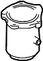 Image of Catalytic Converter (Right) image for your 1999 Hyundai Sonata   