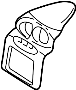 Image of Radio Bezel (Upper) image for your 2002 Hyundai Santa Fe   