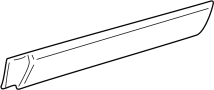 Image of Door Molding (Right, Front, Upper, Lower) image for your 2002 Hyundai Santa Fe  GLS Sport Utility 