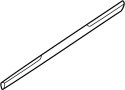 Image of Door Window Belt Weatherstrip (Right, Front) image for your 2010 Hyundai Genesis  3.8 Sedan 