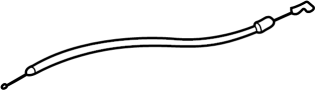 Image of Door Latch Cable (Right, Rear) image for your 2002 Hyundai Santa Fe   